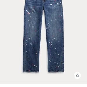 NWT POLO Ralph Lauren High Rise Paint Splatter Jeans